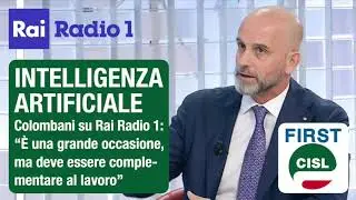 Intelligenza artificiale, Colombani su RaiRadio1: grande occasione, ma sia complementare al lavoro