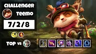 Teemo vs Riven NA Challenger TOP (7/2/8) - v11.14