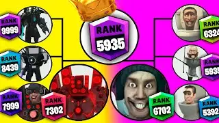 Skibidi toilet tournament brawl stars ranks up Team Flash Titam Cameraman vs BOOM Skibidi Toilet