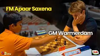Fascinating Endgame | 2618 Grandmaster plays Two Knights vs Pawn - FM Apaar Saxena vs GM Warmerdam