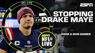 Keys to stopping Drake Maye in the passing and running games 🔐 | NFL Live