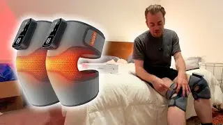 IKEEPIIT Cordless Knee Massager | Heated Vibration Brace with 5 Heat Levels & 3 Massage Modes (Pair)
