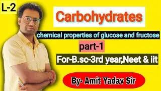 chemical properties of glucose and fructose (monosaccharides) for B.sc third year