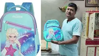 Disney princess girl school bag@Gauri_ShankarVlogs 