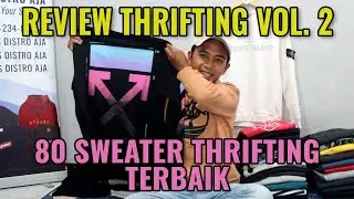 VOL. 2 | 80 Sweater Second Branded Thrifting Auto Cuan - Paket Usaha Crewneck Second Grade A