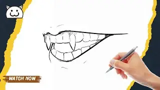 Как нарисовать клык