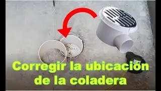 Como mover el drenaje o desagüe de la ducha o regadera