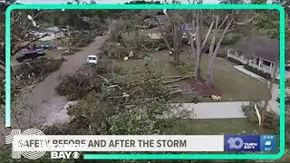 Here's how to stay safe with hazards left behind from a tropical storm or hurricane