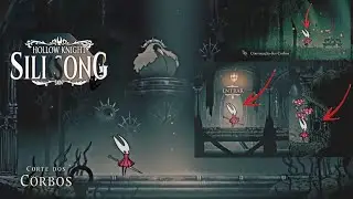 Hollow Knight Silksong - Localiza&ccedil;&atilde;o da Convoca&ccedil;&atilde;o dos Corbos, Corte dos Corbos e boss Pai Corbo