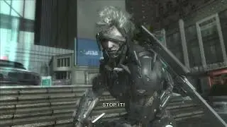 Raiden screams ''STOP IT!''