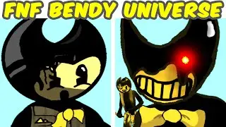 FNF VS Bendy Vs darker cast of the Bendy universe (bendy and the dark revival) (Friday Night Funkin)