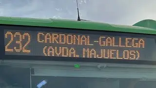 Línea 232 Intercambiador - El Cardonal - La Gallega (Avda. Los Majuelos) / Ida y vuelta (2024)