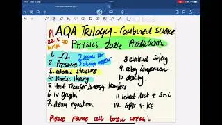 AQA trilogy combined science predictions for physics 2024