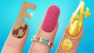 SNEAKING MAKEUP AT SCHOOL || From Nerd to Popular | Cool Hair Makeover Tips by 123GO!