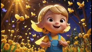 Five Little Bees Buzz Around the Flowers | Counting Song for Kids | Nursery Rhymes and Baby Songs