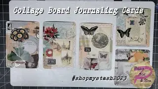 #shopmystash2023 Mar13 Collage Board Journaling Cards