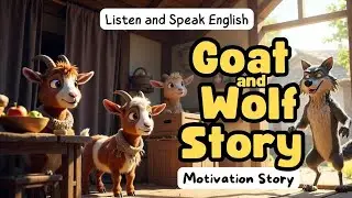 The Goat and the Wolf Story | Learn English Through Story | Motivation story 