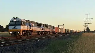 Northbound Trains at Donnybrook: Australian Trains