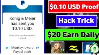 new PayPal Earning App best 2021 PayPal loot monkey rewards app unlimited earning/KH ONLINE