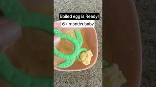 Boiled Egg for Babies (6+ Months) | Protein-Rich Baby Food 🥚👶