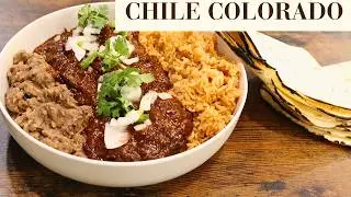 Chili Colorado Recipe | Authentic Mexican Red Chile Beef Stew with Rice