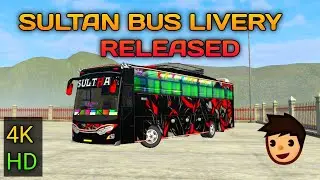 SULTHAN BUS LIVERY RELEASED FOR BUS SIMULATOR INDONESIA DOWNLOAD NOW