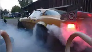 Camaro 454 End of Summer Burnout