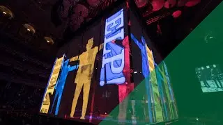 The Sessions - The Beatles, projected on pvc screens by ShowTex