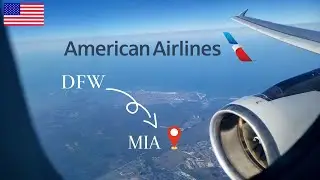 I Flew on American Airlines  A321 from Dallas to Miami