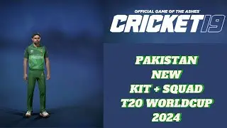 Pakistan New Kit | Updated Squad | Cricket 19| T20 world cup 2024