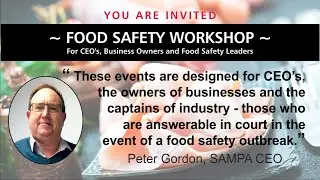 SAMPA Food Safety Workshop for CEO'S, Business Owners & Food Safety Leaders (Processed Meat Sector)