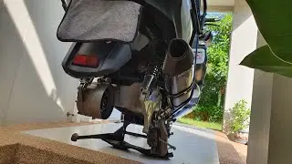 ถอดล้อหลัง Suzuki Burgman 650 Rear wheel removal