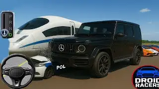 New Mercedes G63 & SuperCar vs Bullet Train Crash Test - 3D Driving Class 2025