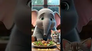 Be Grateful: A Cute Cat, Baby Elephant & Kind Friend Short Animation