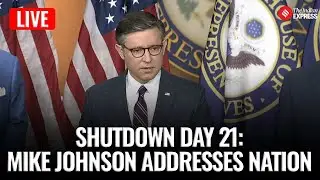 LIVE: House Speaker Mike Johnson Addresses Media as U.S. Government Shutdown Hits Day 21