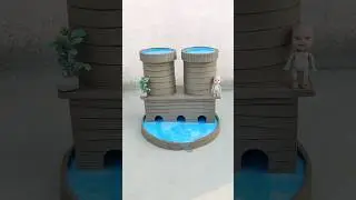 destroying a beautiful miniature clay house 😱#725