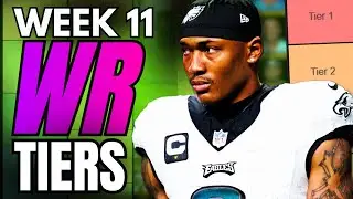 Fantasy Football WR Tiers Revealed For Week 11!