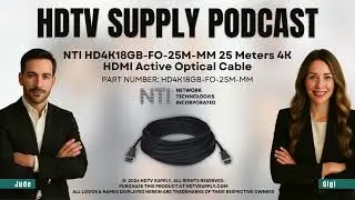 NTI HD4K18GB-FO-25M-MM 25 Meters 4K HDMI Active Optical Cable