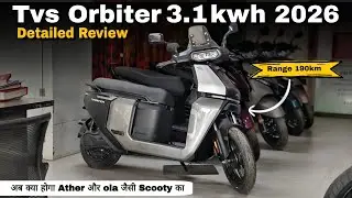 TVS Orbiter Walkaround | 2026 TVS Orbiter EV Detailed Review | Price | Mileage | Features