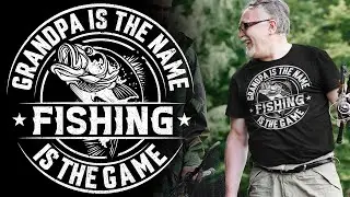 Fishing T-Shirt Design | Custom T-Shirt Design Tutorial | T-Shirt Design In Illustrator | #tshirt