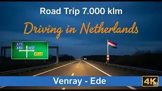 Driving in Netherlands 🇳🇱 | Venray to Lunteren (Ede) (4K Real Time Road Trip)