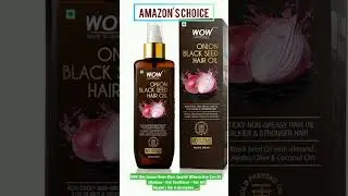 WOW Skin Science Onion Black (Shampoo + Hair Conditioner + Hair Oil) 🧯Amazon's link in description 📥