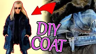 How To Sew Boho Denim Jacket/DIY Plus Size Jacket from Old Jeans#sewing #plussizefashion #denim #diy