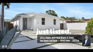 For Sale: 525 El PradoWest Palm Beach, FL  33405