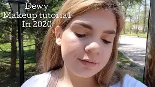 Dewy Makeup Tutorial |Dewy skin| Wet skin| bronzed glowy makeup + giveaway