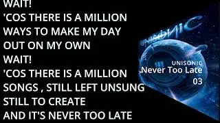 UNISONIC UNISONIC FULL ALBUM standing Lyrics UNISONIC 2012