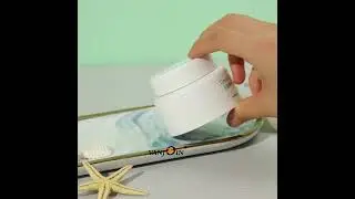 White Plastic Cream Jar Cosmetic Packaging Design
