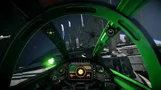 V-Wing acrobatic flying over Lucrehulk Starship, no HUD first person  Star Wars // Battlefront II