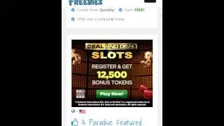 Signing up to paradise freebies