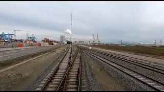 Cab ride train; Maasvlakte Amaliahaven Oost-Maasvlakte West West (20191116)
